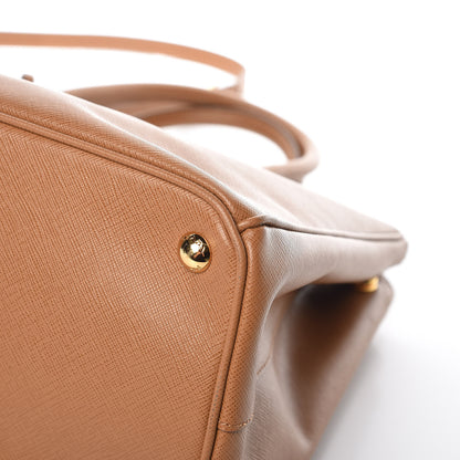 Prada Saffiano Medium Galleria Double Zip Tote Caramel 9 of 11