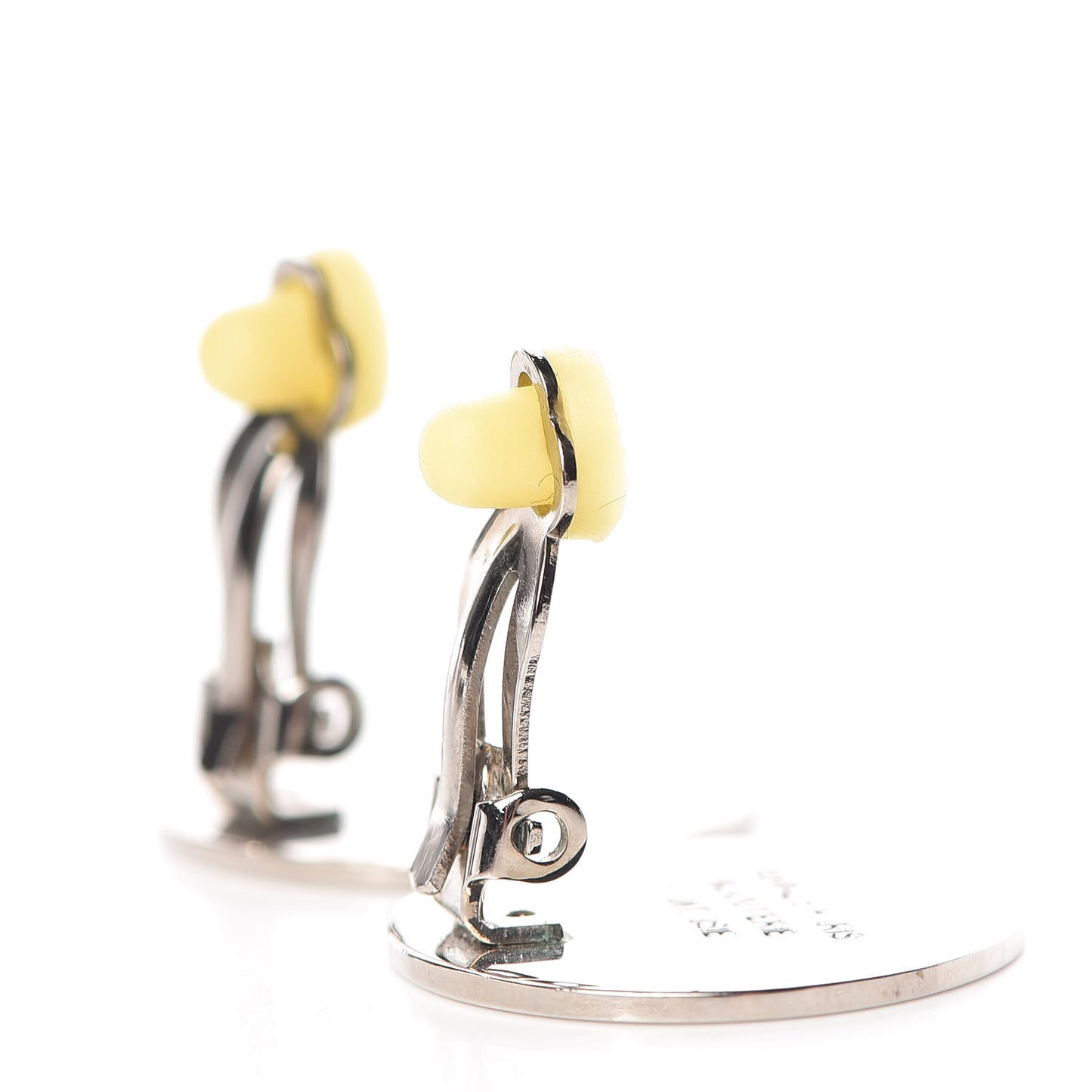 Palladium Clou De Selle Clip On Earrings