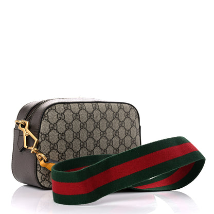 Gucci GG Supreme Monogram Web Neo Vintage Shoulder Bag Beige New Acero Crop 3 of 10