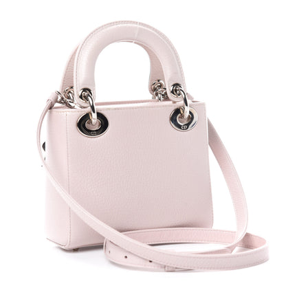 Christian Dior Deerskin Floral Printed Mini Lady Dior Pink 3 of 11