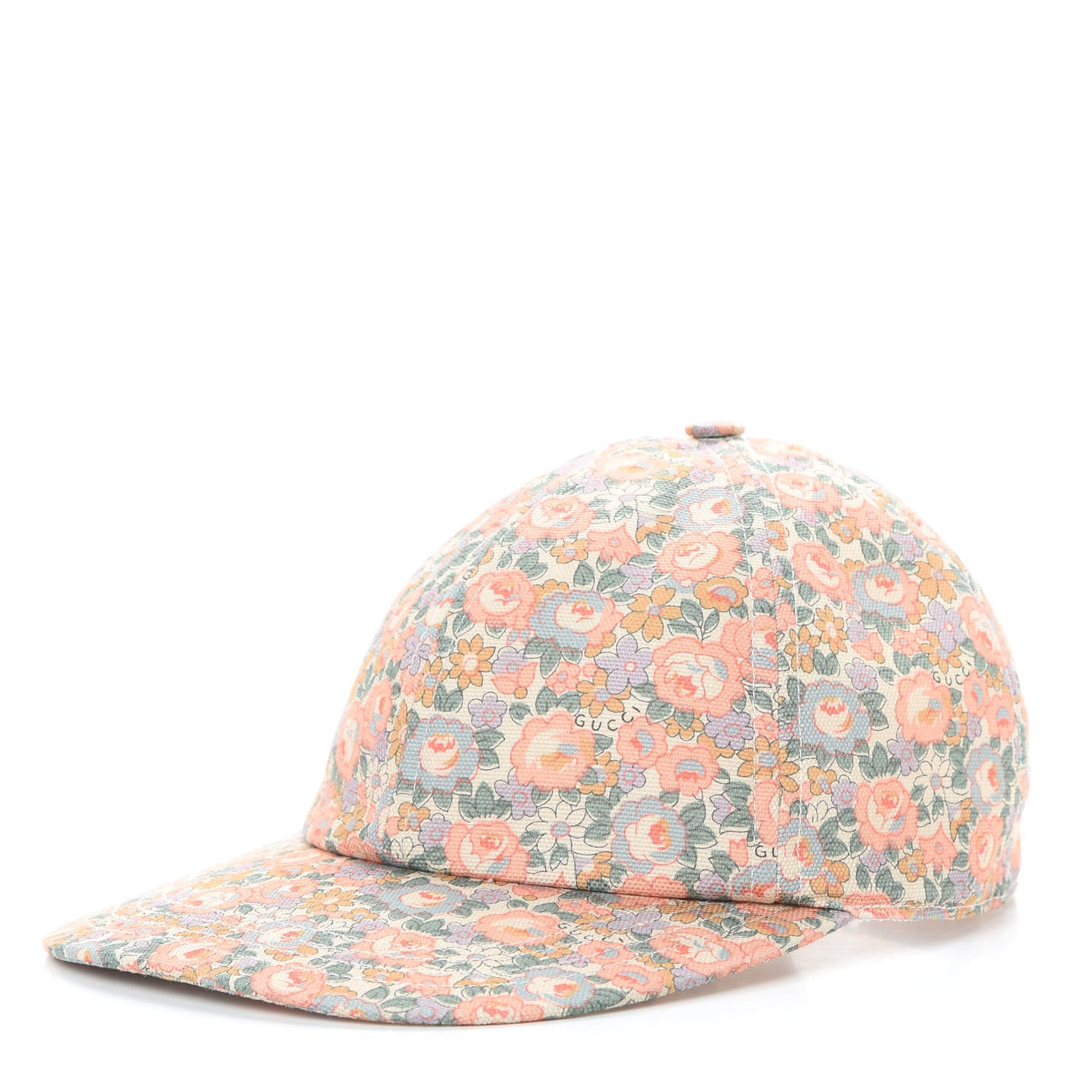 X LIBERTY OF LONDON Canvas Infinity Abbey Baseball Hat Perfect Pink Ivory