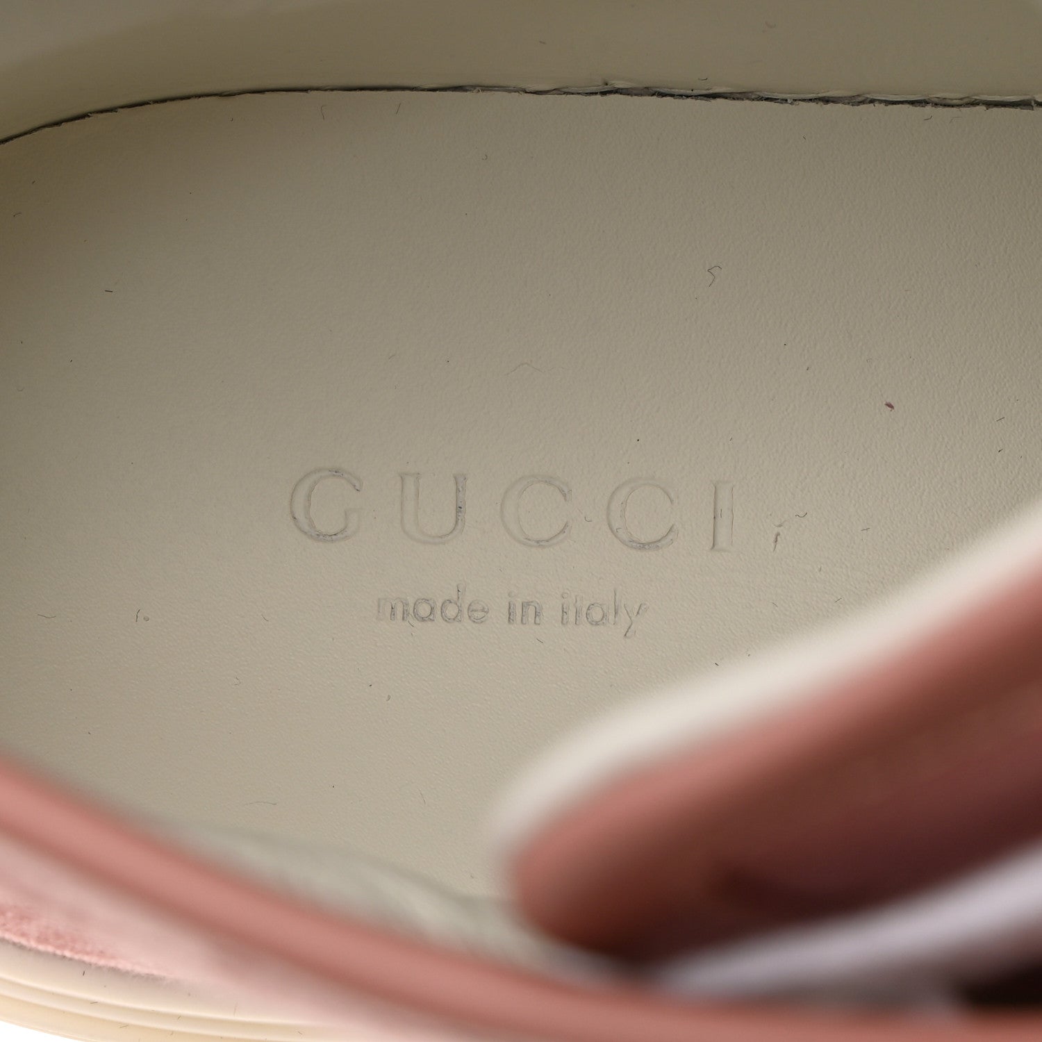 Gucci Monogram Womens High Top Sneakers 36.5 Pink Soft Pink 6 of 8