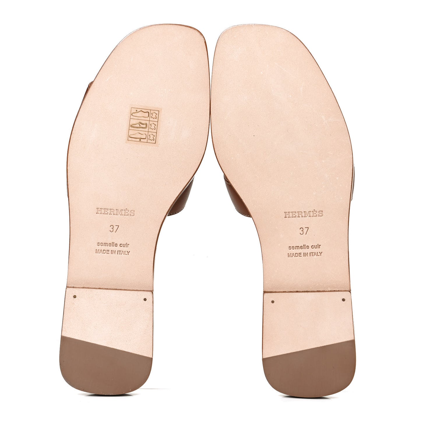Box Calfskin Oran Sandals 37 Gold