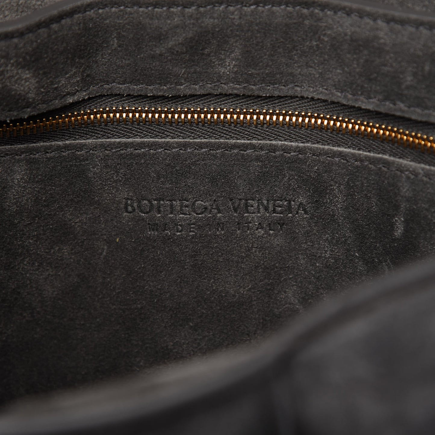 Suede Maxi Intrecciato Padded Cassette Crossbody Bag Graphite