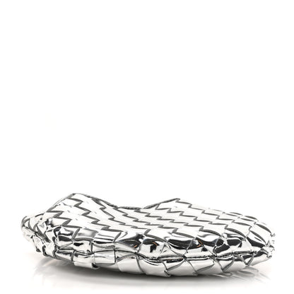 Bottega Veneta Mirror Laminated Nappa Intrecciato Sardine Bag Silver Silver 3 of 8