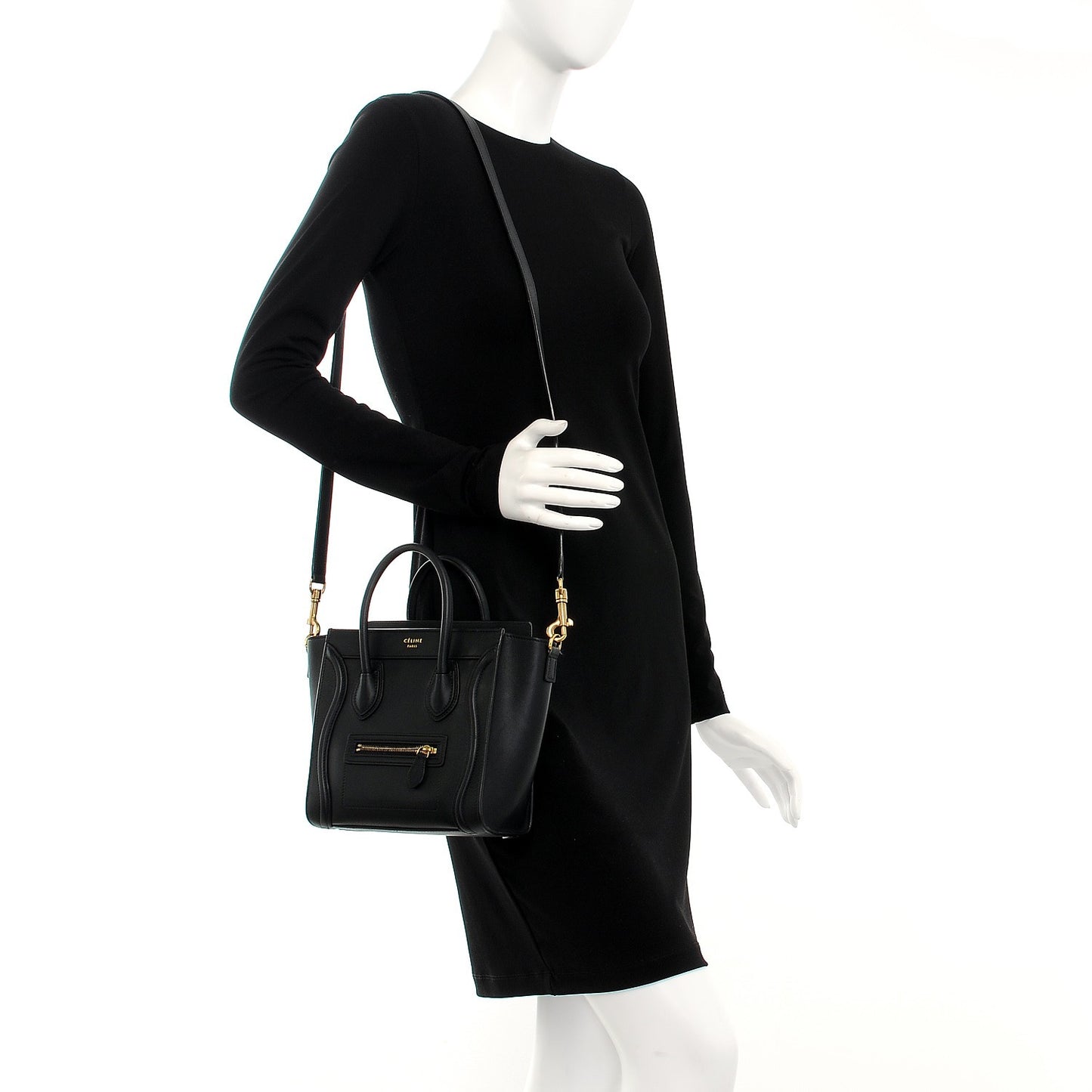 Smooth Calfskin Nano Luggage Black