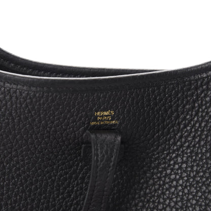 Hermes Taurillon Clemence Evelyne TPM Black 9 of 11