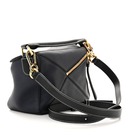 Loewe Calfskin Small Puzzle Bag Midnight Blue Black 3 of 10