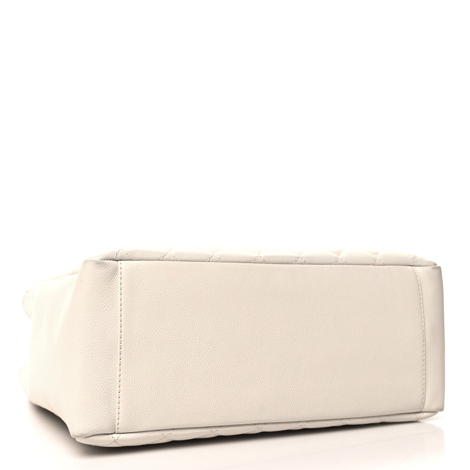 Chanel Caviar Quilted Grand Shopping Tote GST White 4 of 19