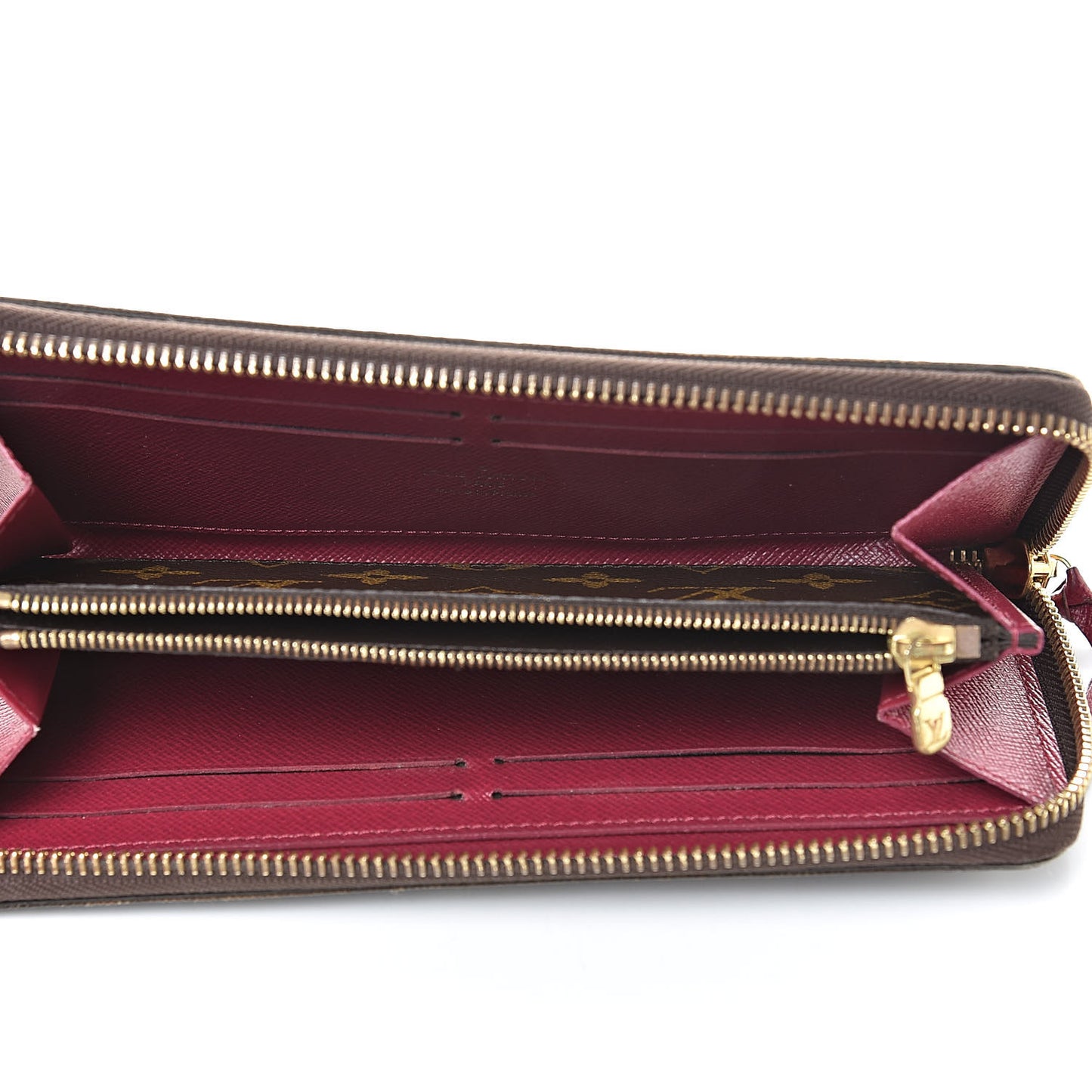 Monogram Clemence Wallet Fuchsia