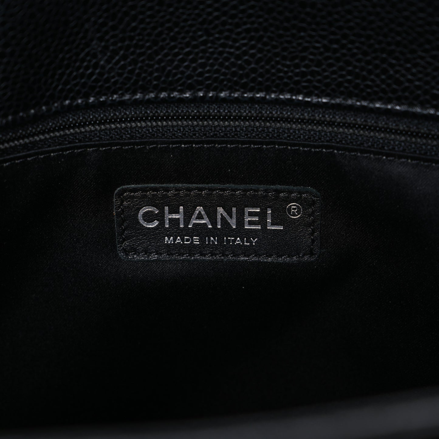 Caviar Quilted Grand Shopping Tote GST Black