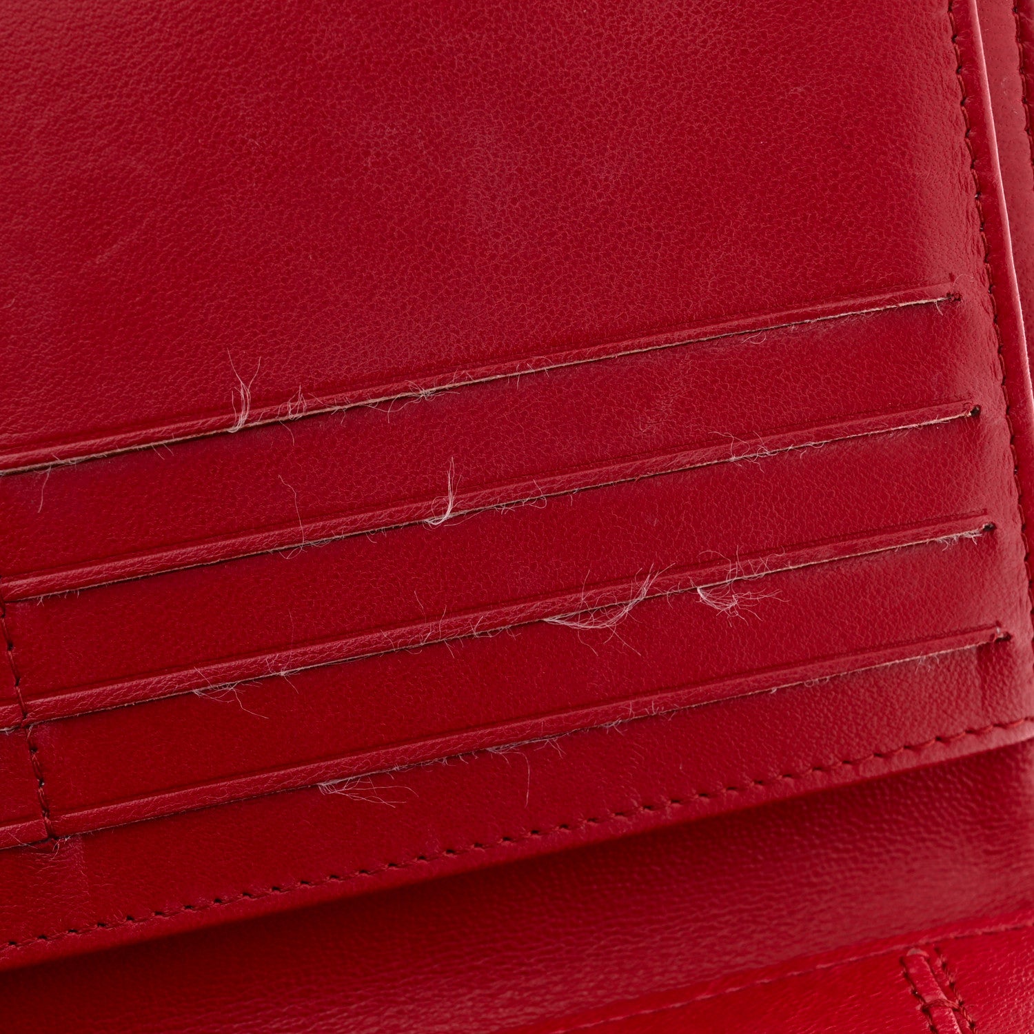 Chanel Lambskin Camellia Embossed Flap Wallet Red 9 of 11