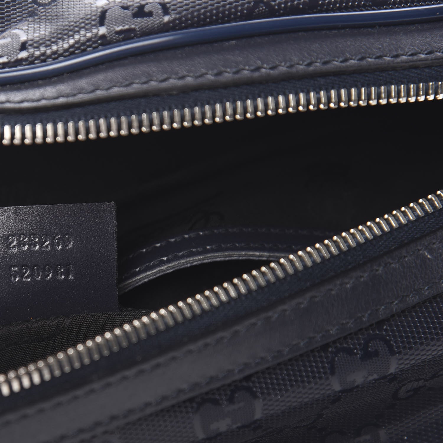 Gucci Imprime Monogram Belt Bag Navy 6 of 13