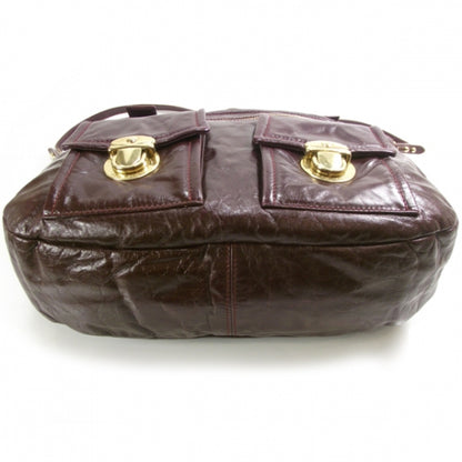 Marc Jacobs Leather Stella Dark Plum 4 of 12