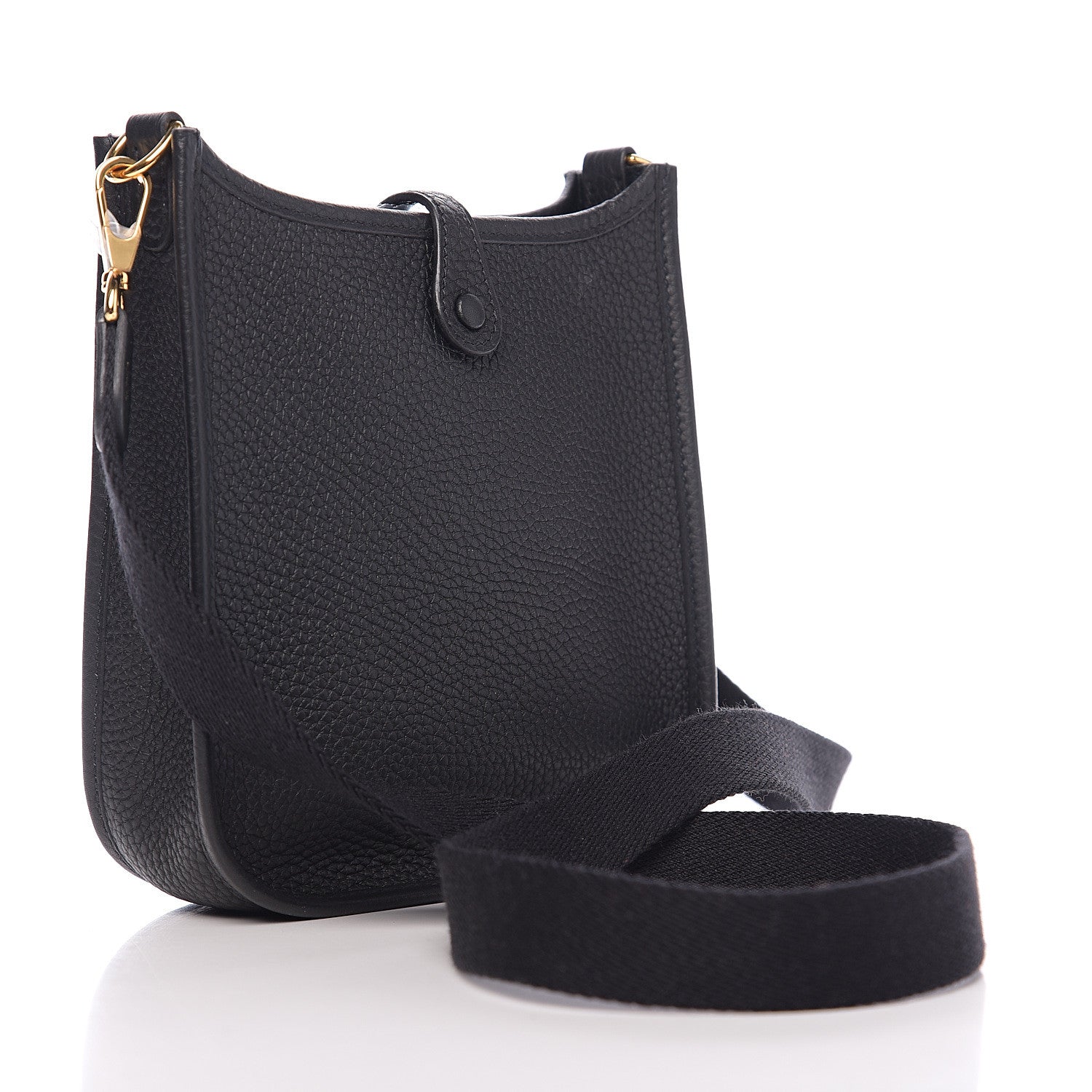 Hermes Taurillon Clemence Evelyne TPM Black 2 of 10
