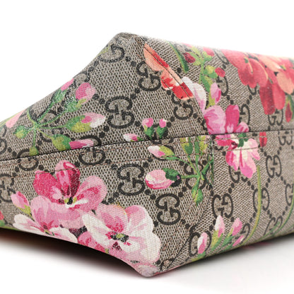 Gucci GG Supreme Monogram Blooms Small Reversible Tote Beige Multicolor Dry Rose 12 of 18