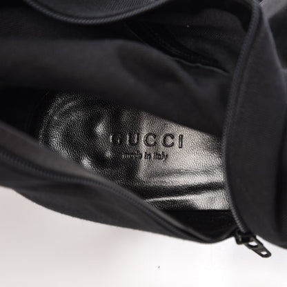 Gucci Canvas D Ring Tall Boots 38 Black 8 of 9
