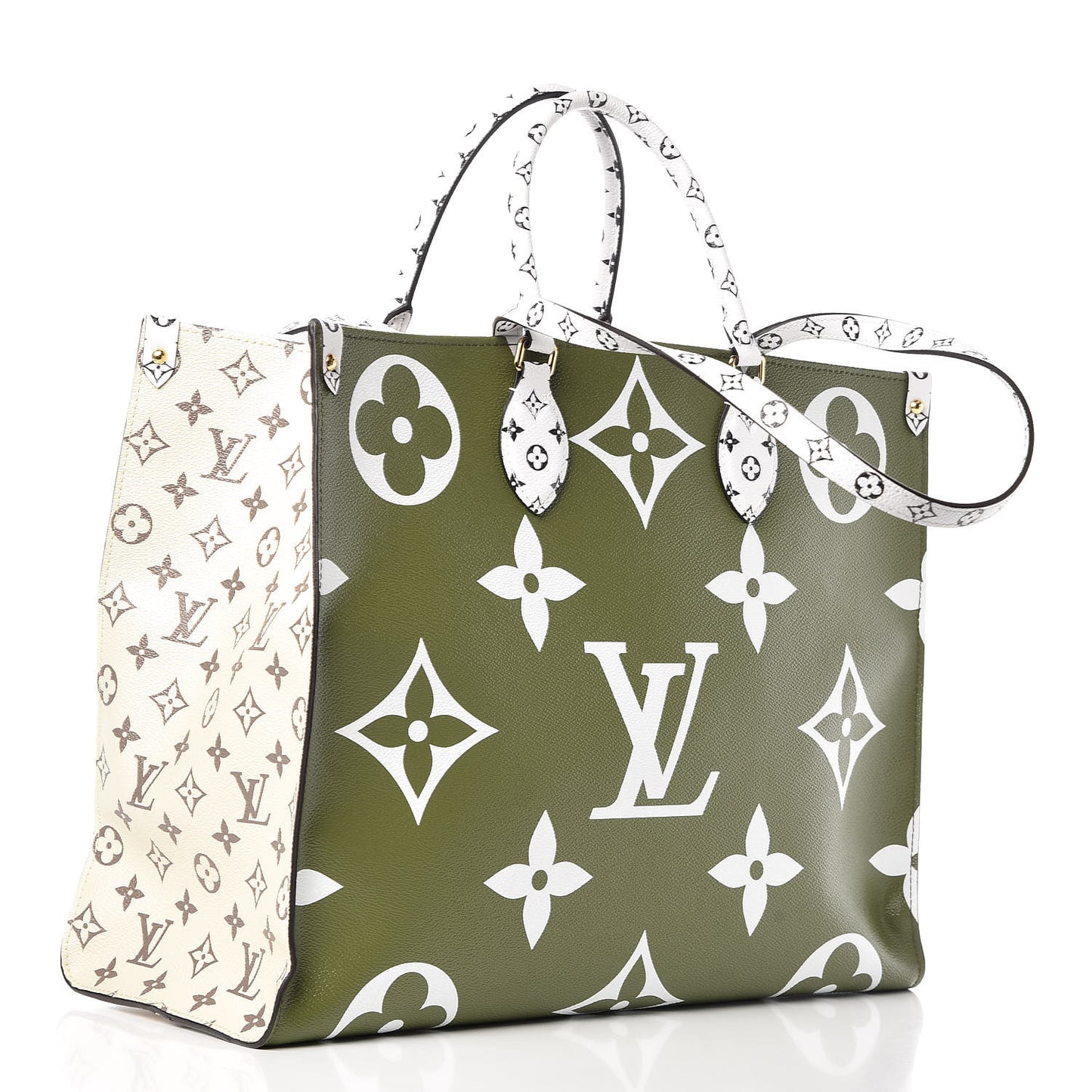 Monogram Giant Onthego GM Kaki Beige