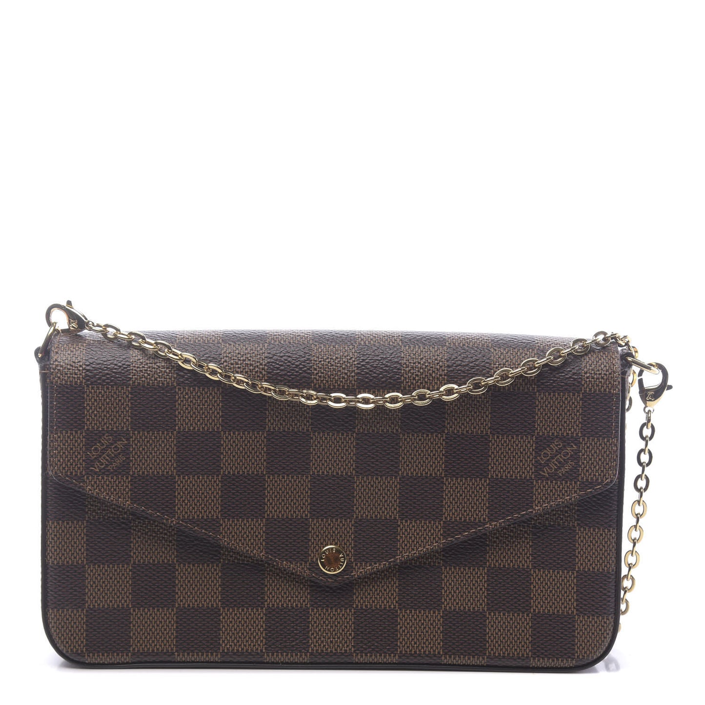 Damier Ebene Pochette Felicie Chain Wallet