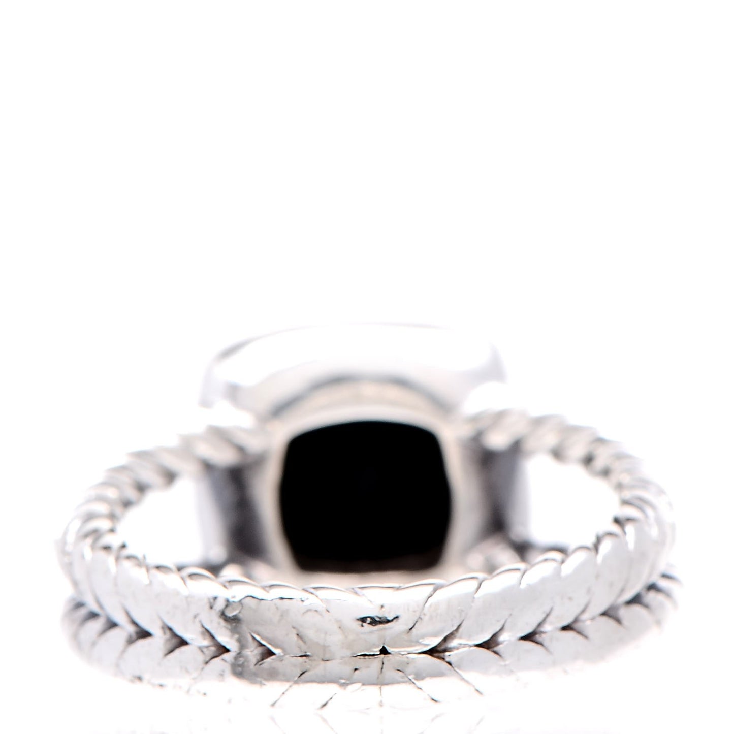 Sterling Silver Diamond Black Onyx 7mm Petite Albion Ring 49 5