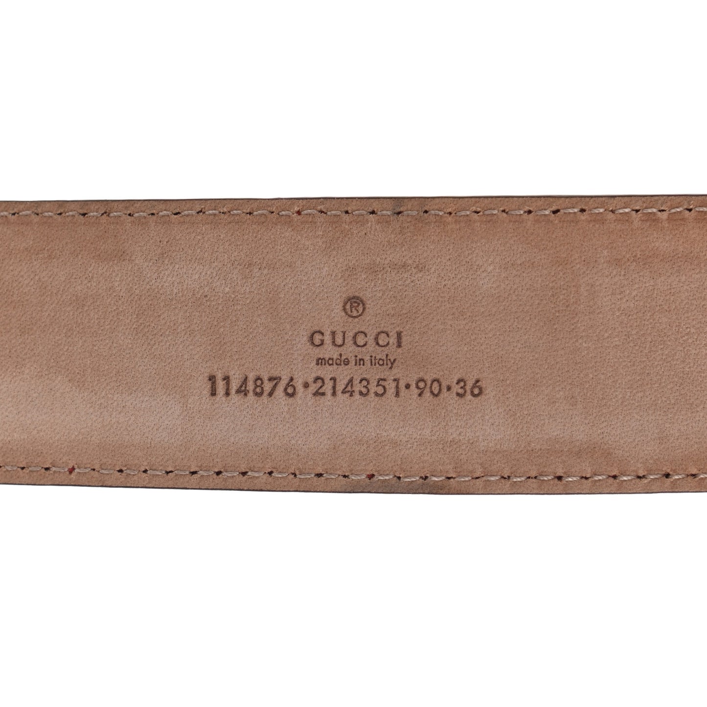 Guccissima Signature Interlocking G 40mm Belt 90 36 Red