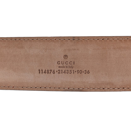 Gucci Guccissima Signature Interlocking G 40mm Belt 90 36 Red 3 of 5