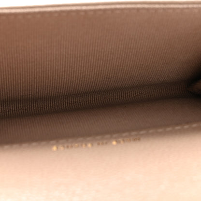 Chanel Caviar Quilted Flap Card Holder Wallet Dark Beige 5 of 9
