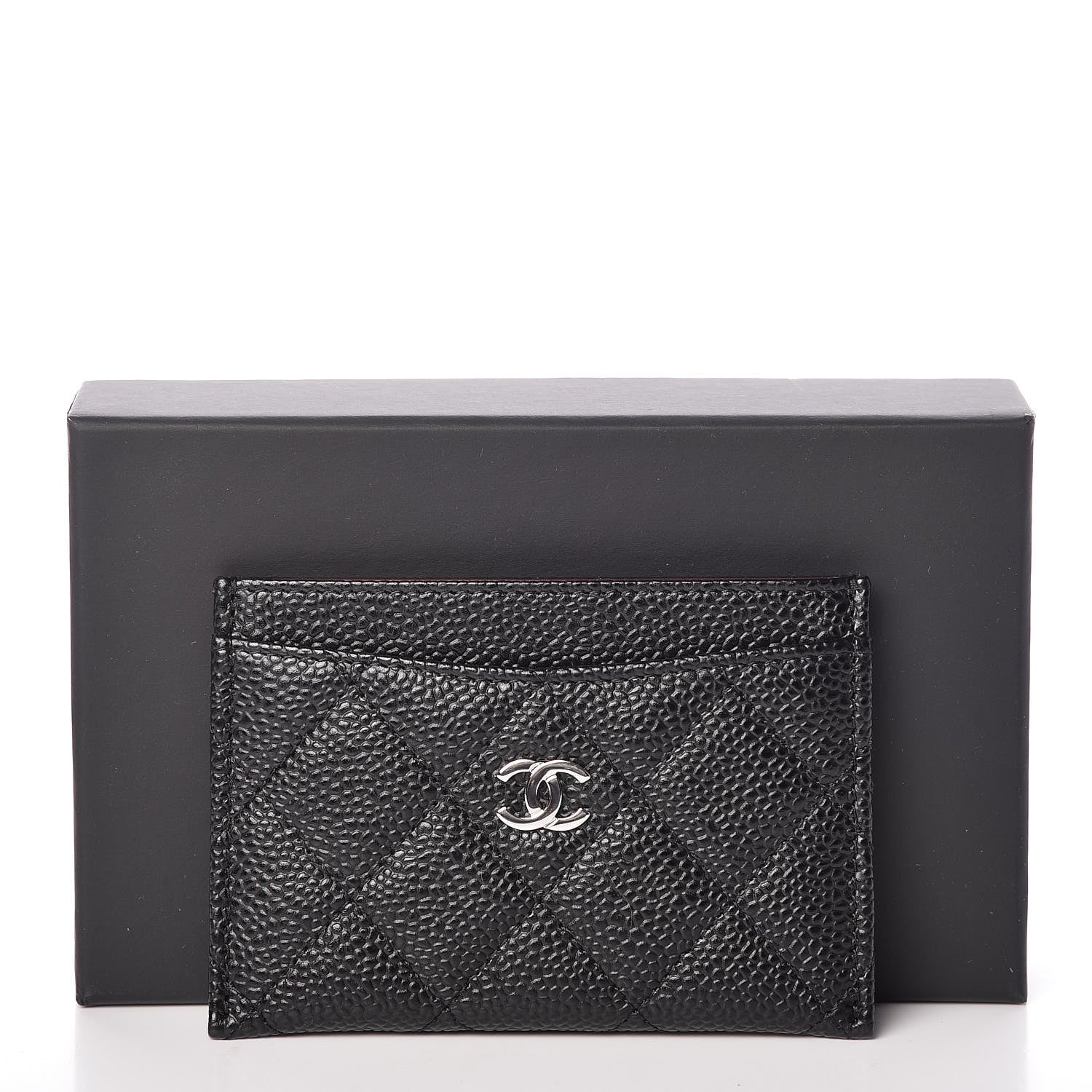 Chanel Caviar Quilted Card Holder Black 9 of 9