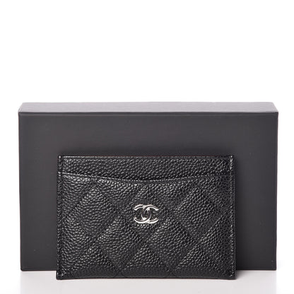 Chanel Caviar Quilted Card Holder Black 9 of 9
