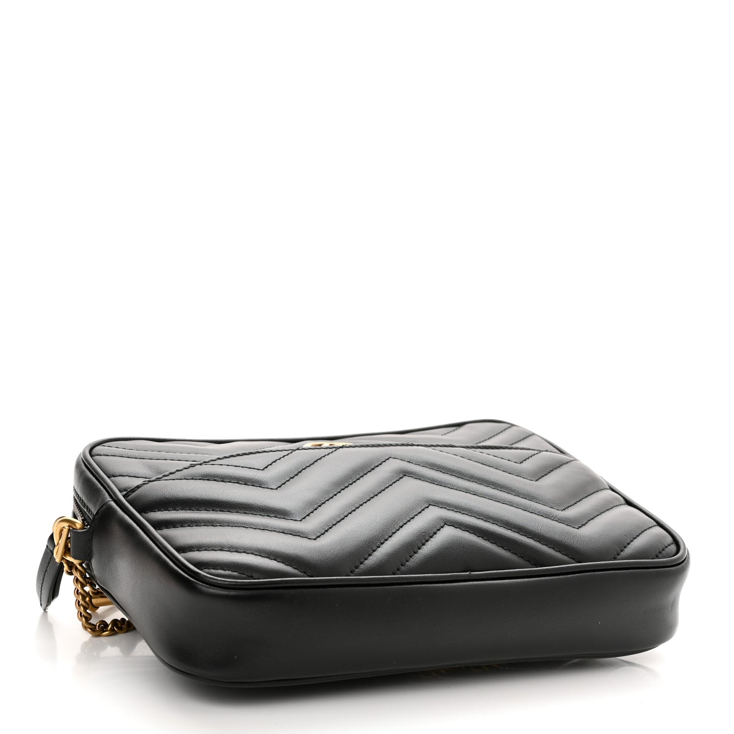 Calfskin Matelasse GG Marmont Multi-Use Mini Bag Black Perfect Pink Mystic White