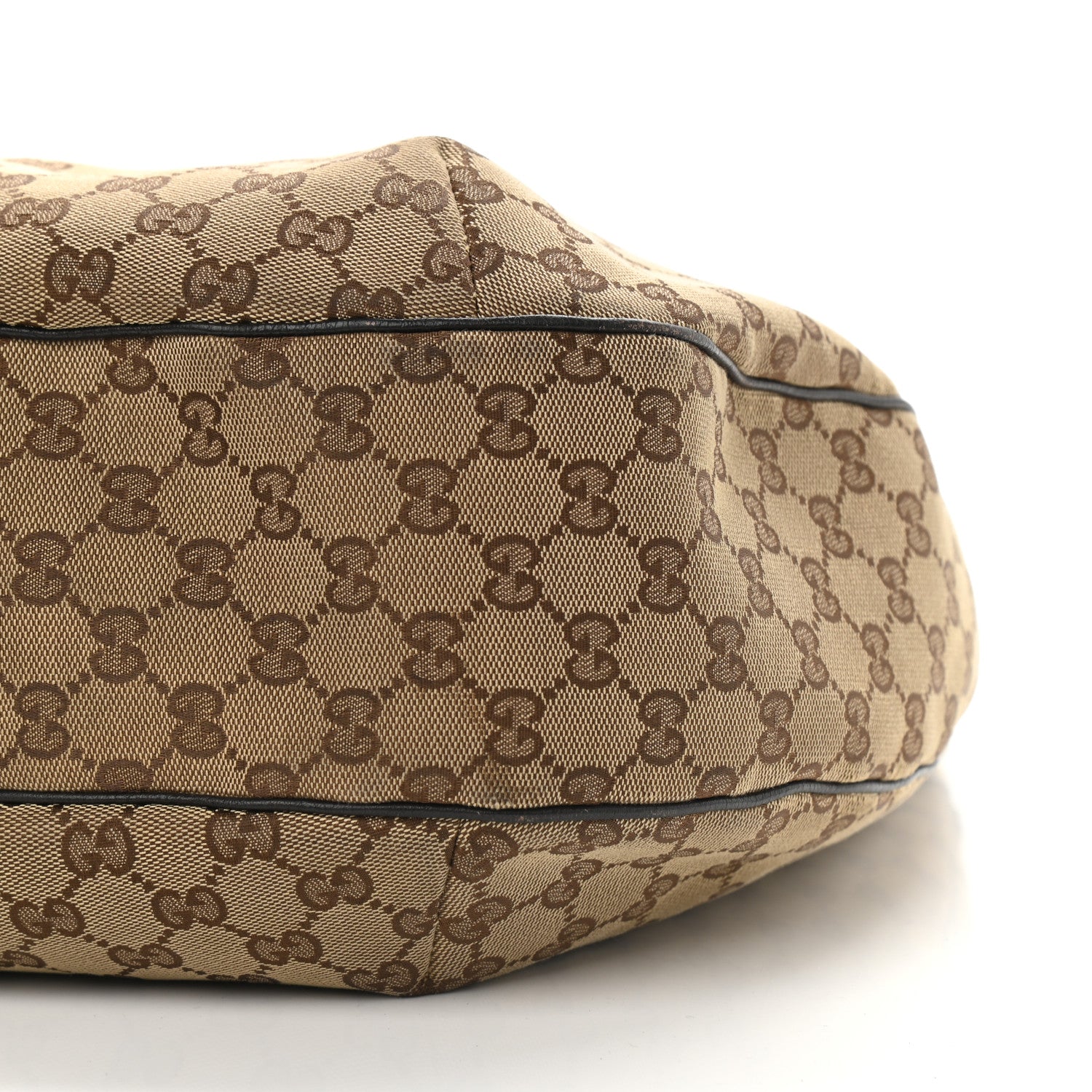 Gucci Monogram Large New Ladies Web Hobo Dark Brown 8 of 14