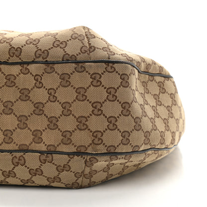 Gucci Monogram Large New Ladies Web Hobo Dark Brown 8 of 14