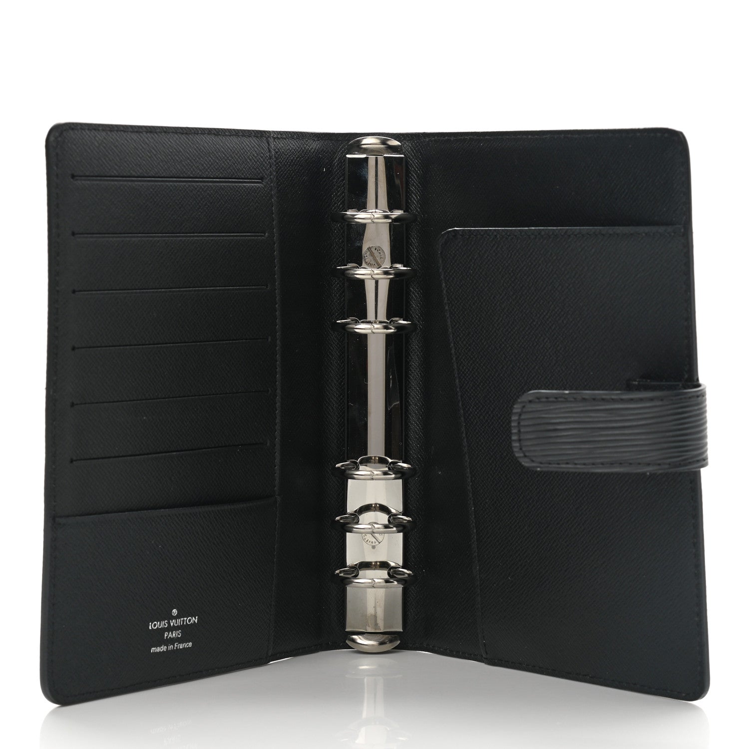 Louis Vuitton Epi Medium Ring Agenda Black 5 of 7