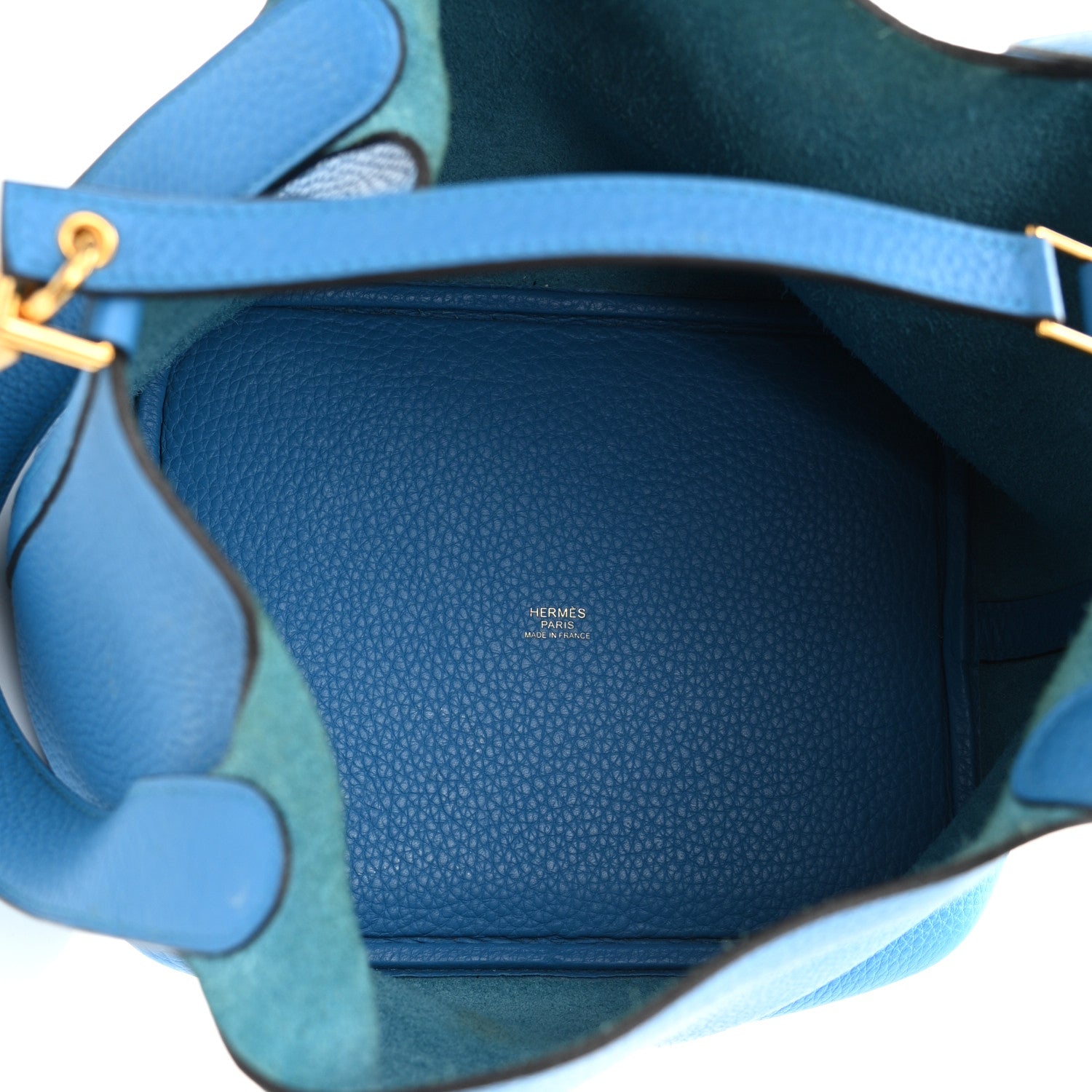 Hermes Taurillon Clemence Picotin Lock 22 MM Bleu Zanzibar 5 of 13