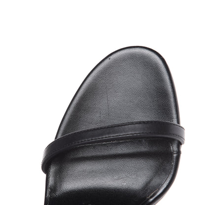 Gucci Calfskin Interlocking G Ankle Strap Sandals 6 Black 9 of 9