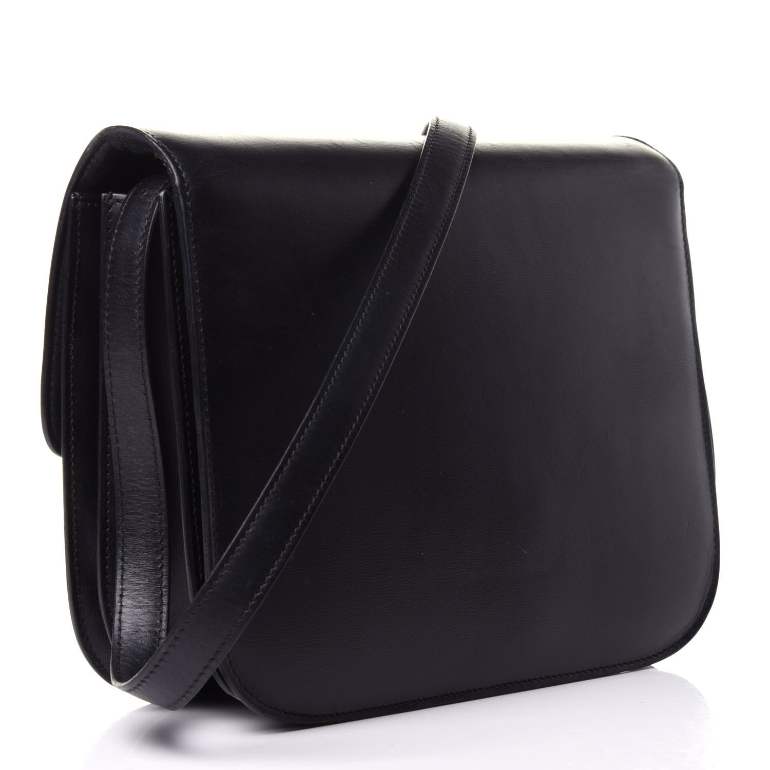 Celine Box Calfskin Medium Classic Box Flap Bag Black 3 of 12