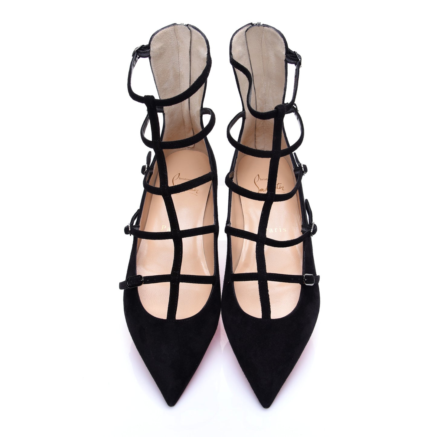 Veau Velours Toerless Muse Ballerina Flats 35.5 Black