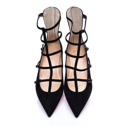 Christian Louboutin Veau Velours Toerless Muse Ballerina Flats 35.5 Black 8 of 12