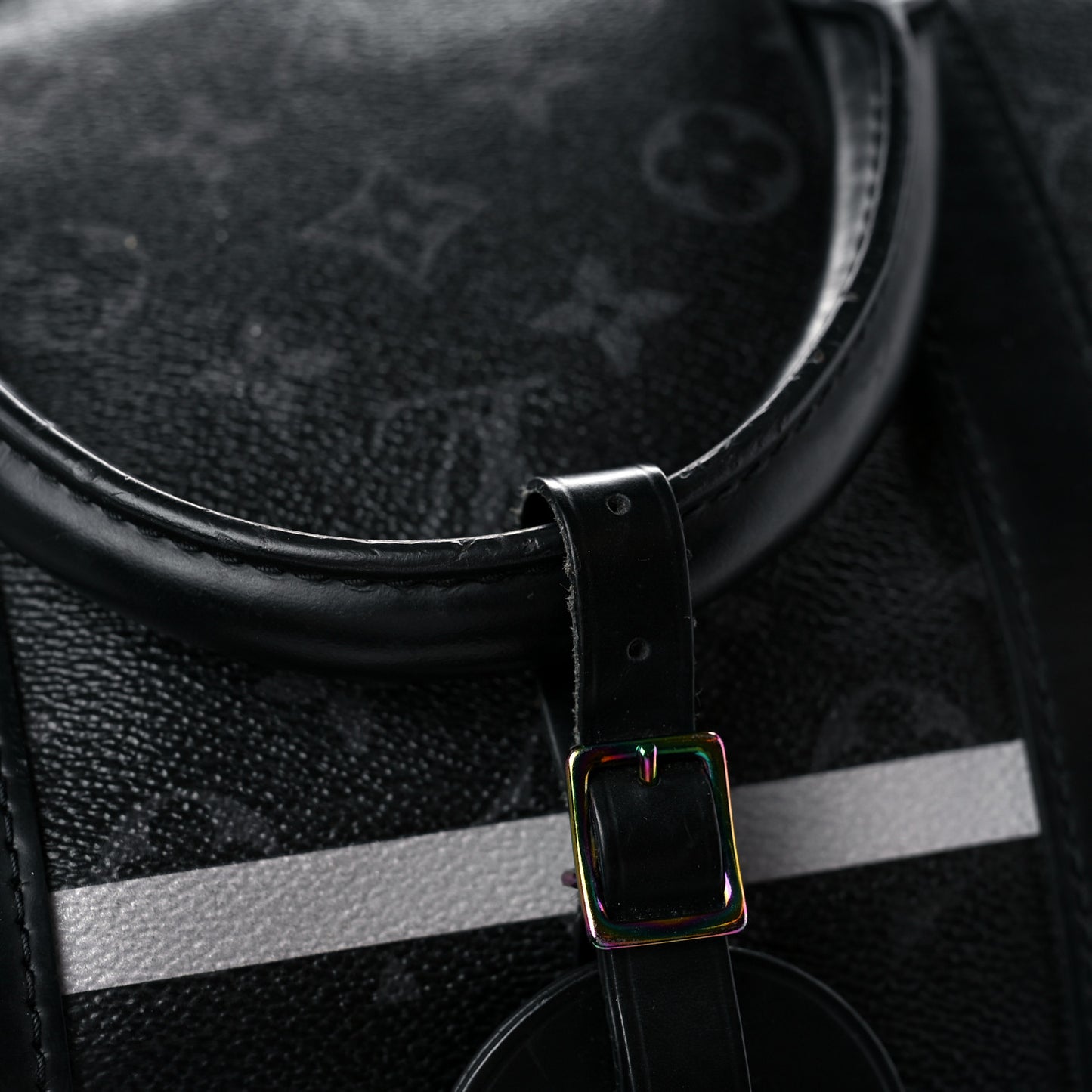 X FUJIWARA Monogram Eclipse Flash Fragment Keepall Bandouliere 55