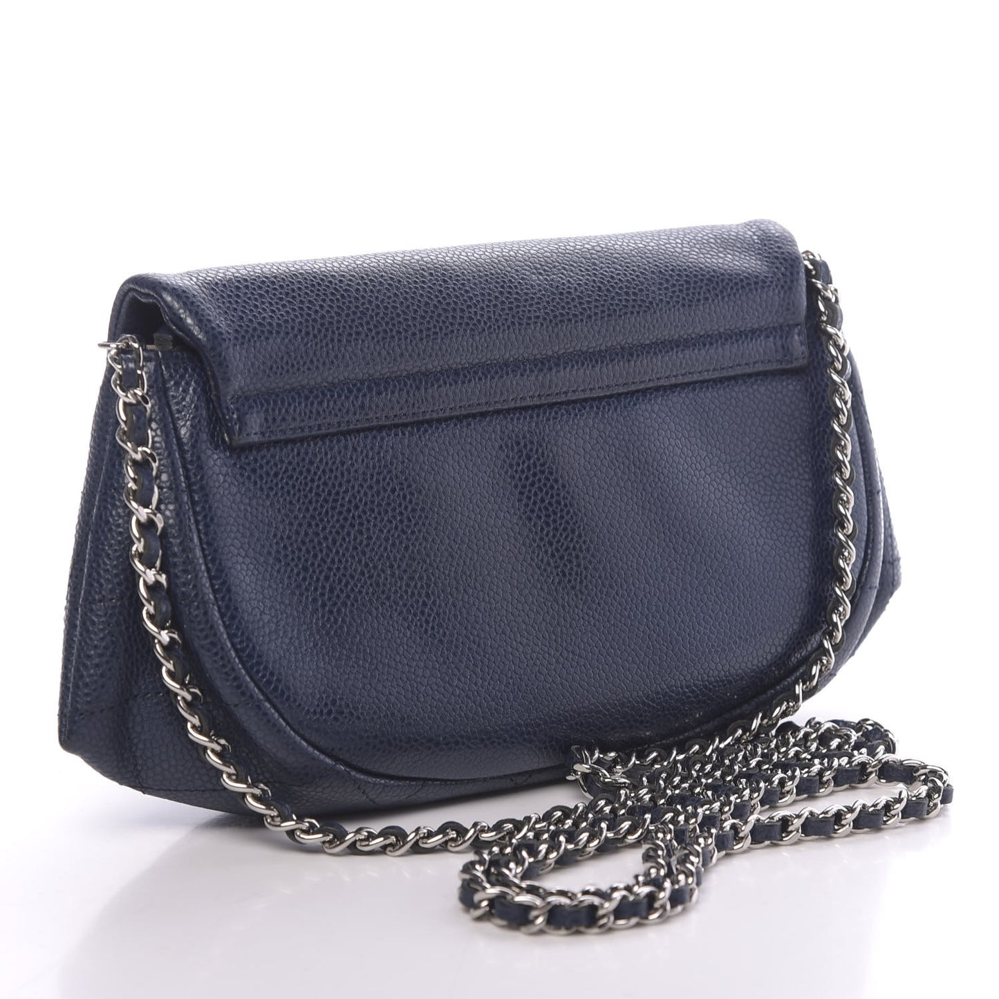 Caviar Half Moon Wallet On Chain WOC Navy