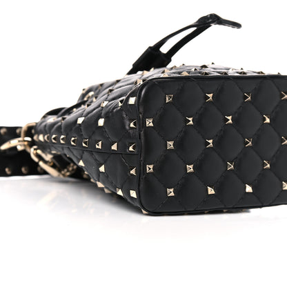 Valentino Garavani Nappa Mini Rockstud Spike Bucket Bag Black 7 of 10