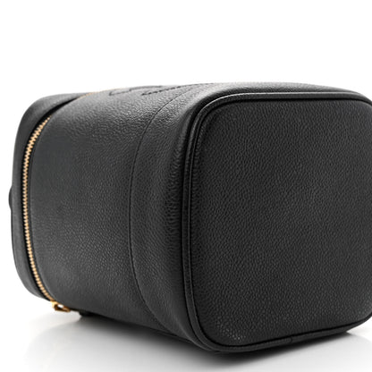 Chanel Caviar Vanity Cosmetic Case Black 10 of 13