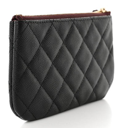 Chanel Caviar Quilted Small Pouch Black 4 of 10