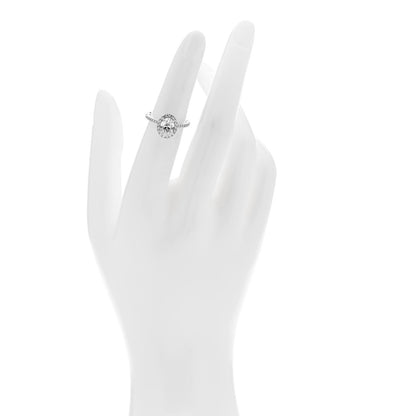 Harry Winston Platinum Diamond 1.02ct The One Oval Shaped Micropave Engagement Ring 48 4.5 2 of 7