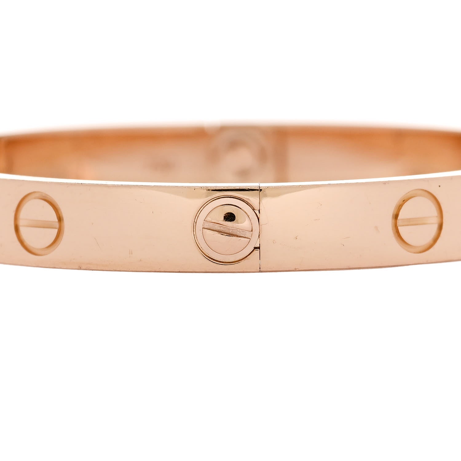 Cartier 18K Pink Gold 4 Diamond LOVE Bracelet 16 6 of 10