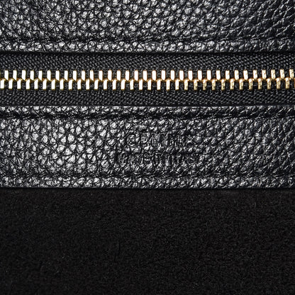 Celine Soft Grained Calfskin Small Belt Cabas Phantom Black 7 of 9