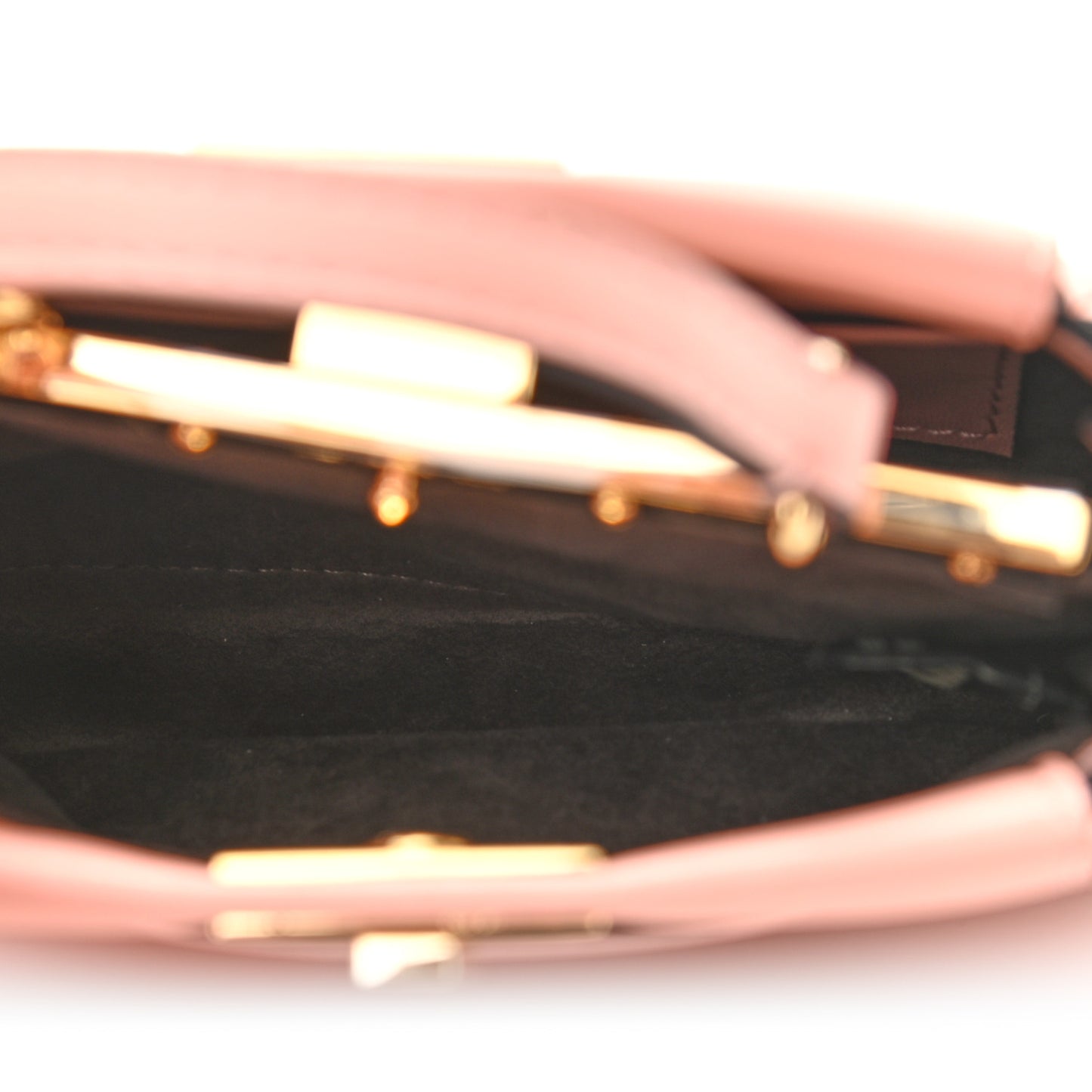 Shiny Nappa Micro Peekaboo Iconic Satchel Pink