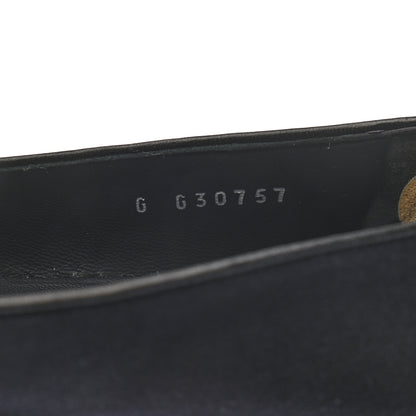 Chanel Satin Pearl CC Loafers 36.5 Black 8 of 9