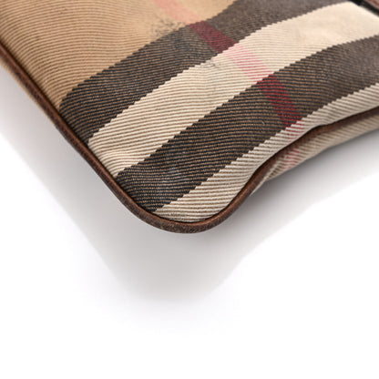 Burberry House Check Derby Peyton Crossbody Clutch Bag Tan 11 of 13