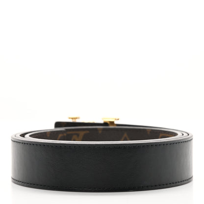 Louis Vuitton Calfskin Monogram Reversible Belt 90 36 Black 2 of 5